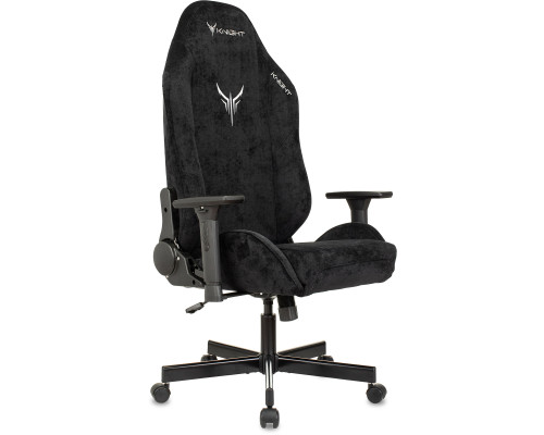Кресло игровое Knight N1 Fabric черный Light-20 с подголов. крестов. металл Кресло игровое Knight N1 Fabric черный Light-20 с подголов. крестов. металл