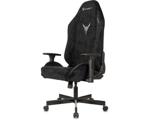 Кресло игровое Knight N1 Fabric черный Light-20 с подголов. крестов. металл Кресло игровое Knight N1 Fabric черный Light-20 с подголов. крестов. металл