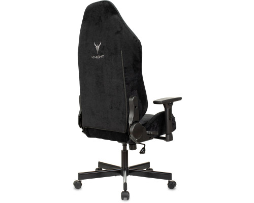 Кресло игровое Knight N1 Fabric черный Light-20 с подголов. крестов. металл Кресло игровое Knight N1 Fabric черный Light-20 с подголов. крестов. металл