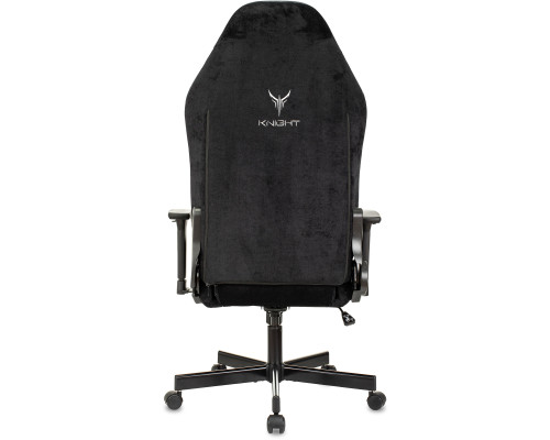 Кресло игровое Knight N1 Fabric черный Light-20 с подголов. крестов. металл Кресло игровое Knight N1 Fabric черный Light-20 с подголов. крестов. металл