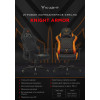 Кресло игровое Knight ARMOR черный ромбик эко.кожа с подголов. крестов. металл