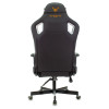 Кресло игровое Knight Outrider черный ромбик эко.кожа с подголов. крестов. металл