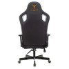 Кресло игровое Knight Outrider черный ромбик эко.кожа с подголов. крестов. металл