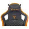 Кресло игровое Knight Outrider черный/оранжевый ромбик эко.кожа с подголов. крестов. металл