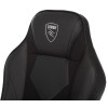 Кресло игровое Zombie Game 17 черный текстиль/эко.кожа крестов. пластик