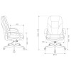 Кресло руководителя Бюрократ CH-868N Fabric коричневый Light-10 крестов. пластик