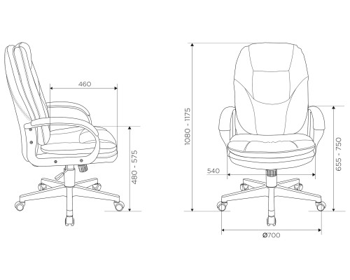 Кресло руководителя Бюрократ CH-868N Fabric коричневый Light-10 крестов. пластик Кресло руководителя Бюрократ CH-868N Fabric коричневый Light-10 крестов. пластик