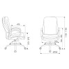 Кресло руководителя Бюрократ T-9950SL Fabric черный Light-20 крестов. металл хром