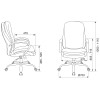 Кресло руководителя Бюрократ T-9950SL Fabric серый Alfa 44 крестов. металл хром