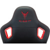 Кресло игровое Knight Titan черный/красный ромбик эко.кожа с подголов. крестов. металл