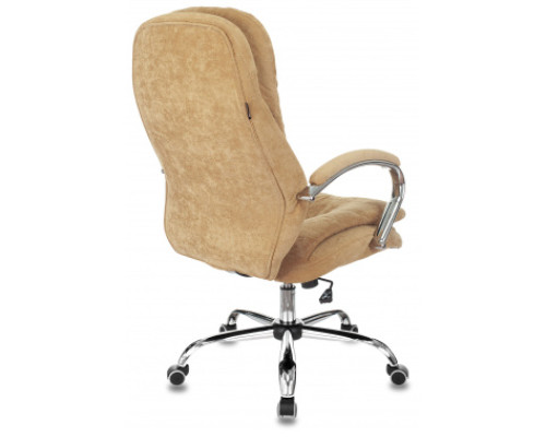 Кресло руководителя Бюрократ T-9950SL Fabric горчичный Velvet 73 крестов. металл хром Кресло руководителя Бюрократ T-9950SL Fabric горчичный Velvet 73 крестов. металл хром