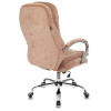 Кресло руководителя Бюрократ T-9950SL Fabric светло-коричневый Velvet 90 крестов. металл хром