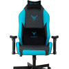 Кресло игровое Knight Neon черный/голубой соты эко.кожа с подголов. крестов. металл