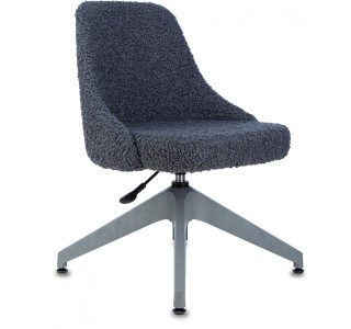 Кресло Бюрократ CH-340GLZ синий экомех крестов.4-луч. пластик пластик серый