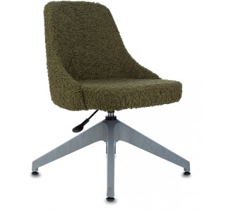 Кресло Бюрократ CH-340GLZ хаки экомех крестов.4-луч. пластик пластик серый