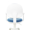 Кресло детское Бюрократ CH-W356AXSN голубой Velvet 86 крестов. пластик пластик белый