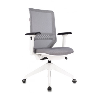 Кресло Бюрократ MC-W611NL серый TW-04 38-417 сетка/ткань крестов.4-луч. пластик пластик белый