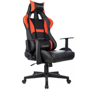 Кресло игровое Zombie Game Penta черный/красный эко.кожа крестов. пластик