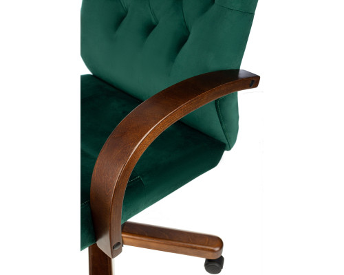Кресло руководителя Бюрократ T-9928WALNUT Fabric зеленый Italia Green крестов. металл/дерево Кресло руководителя Бюрократ T-9928WALNUT Fabric зеленый Italia Green крестов. металл/дерево