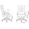 Кресло руководителя Бюрократ T-9928WALNUT Fabric зеленый Italia Green крестов. металл/дерево