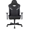 Кресло игровое Knight Thunder 5X черный эко.кожа крестов. металл