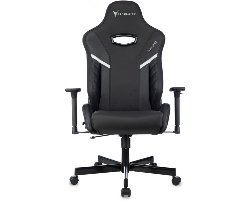 Кресло игровое Knight Thunder 5X черный эко.кожа крестов. металл Кресло игровое Knight Thunder 5X черный эко.кожа крестов. металл