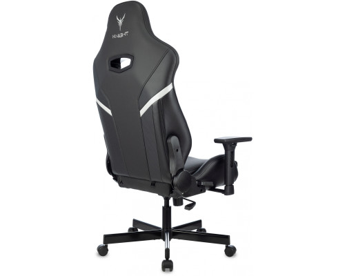 Кресло игровое Knight Thunder 5X черный эко.кожа крестов. металл Кресло игровое Knight Thunder 5X черный эко.кожа крестов. металл