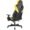 Кресло игровое Knight Thunder 5X черный/желтый эко.кожа крестов. металл
