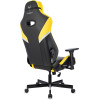 Кресло игровое Knight Thunder 5X черный/желтый эко.кожа крестов. металл