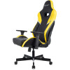 Кресло игровое Knight Thunder 5X черный/желтый эко.кожа крестов. металл