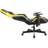 Кресло игровое Knight Thunder 5X черный/желтый эко.кожа крестов. металл