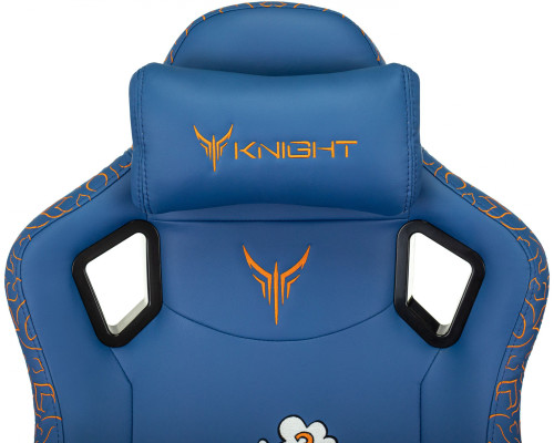 Кресло игровое Knight Craft Dragon синий эко.кожа крестов. металл Кресло игровое Knight Craft Dragon синий эко.кожа крестов. металл