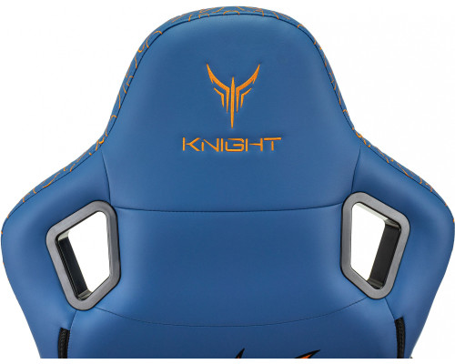 Кресло игровое Knight Craft Dragon синий эко.кожа крестов. металл Кресло игровое Knight Craft Dragon синий эко.кожа крестов. металл