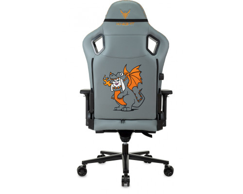 Кресло игровое Knight Craft Dragon серый эко.кожа крестов. металл Кресло игровое Knight Craft Dragon серый эко.кожа крестов. металл