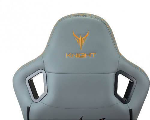 Кресло игровое Knight Craft Dragon серый эко.кожа крестов. металл Кресло игровое Knight Craft Dragon серый эко.кожа крестов. металл
