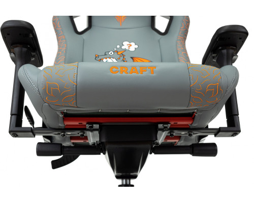 Кресло игровое Knight Craft Dragon серый эко.кожа крестов. металл Кресло игровое Knight Craft Dragon серый эко.кожа крестов. металл