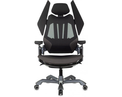 Кресло игровое Knight Aero черный крестов. пластик пластик серебро Кресло игровое Knight Aero черный крестов. пластик пластик серебро