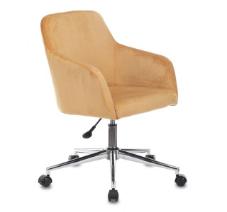 Кресло Бюрократ CH-380SL янтарный Italia 9 крестов. металл хром