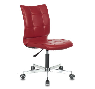 Кресло Бюрократ CH-330M красный Next-13 эко.кожа крестов. металл хром