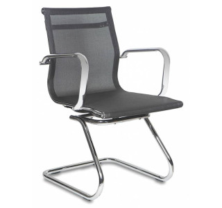 Кресло Бюрократ CH-993-Low-V черный M01 сетка низк.спин. полозья металл хром Кресло Бюрократ CH-993-Low-V черный M01 сетка низк.спин. полозья металл хром