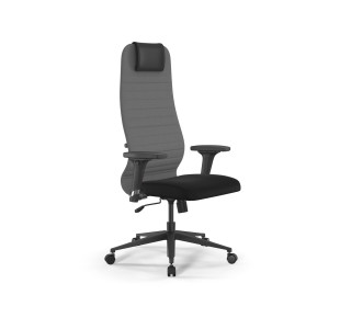 Кресло ErgoLife  Sit 8 B1-10D - UMF(X1) /Uh02/Wh00/D02P(M09.B11.G19.W02) (Св.серый-Черный)
