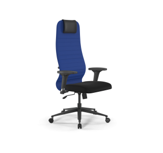 Кресло ErgoLife  Sit 8 B1-10D - UMF(X1) /Uh02/Wh00/D02P(M09.B11.G19.W02) (Синий-Черный)