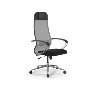Кресло ErgoLife  Sit 10 B1-111K - X2+UMF(X1) /Ub00/Wh00/K1cL(M09.B23.G18.W01) (Св.серый-Черный)