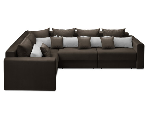 Мягкий угол «Мэдисон» long левый ПБ (Коричневый)