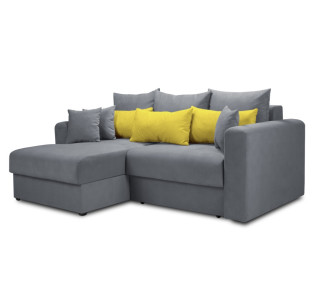 Мягкий угол «Мэдисон» левый (Серый)