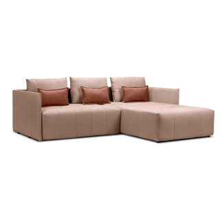 Мягкий угол «Чилетти» (Пудровый)