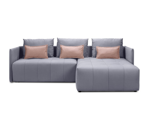 Мягкий угол «Чилетти» (Светло-серый)