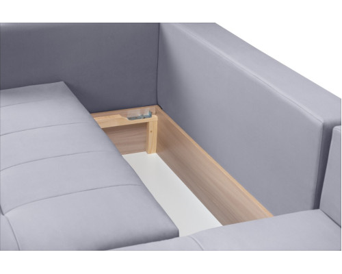 Мягкий угол «Чилетти» (Светло-серый)