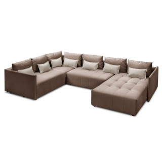 Мягкий угол «Чилетти» П-образный (Какао)