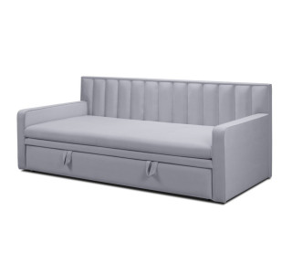 Кровать «Манхэттен» 900×2000 с механизмом дельфин (Светло-серый)